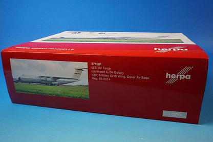 1:200 Lockheed C-5A Galaxy USAF 436th AW Dover Air Force Base #69-0014 571081 Herpa airplane model