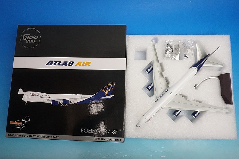 1:200 B747-8F Apex Logistics Atlas Air final Boeing 747 N863GT G2GTI1238 Gemini