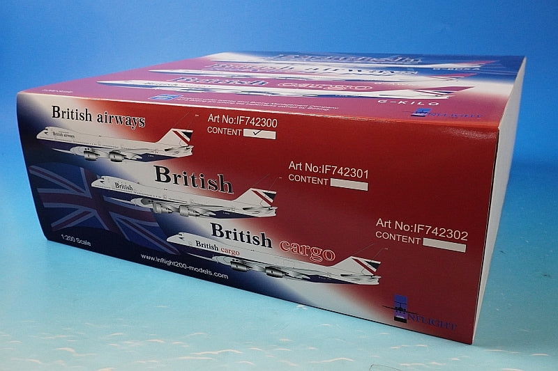 1:200 B747-200 British G-BDXA IF742300 INFLIGHT airplane model