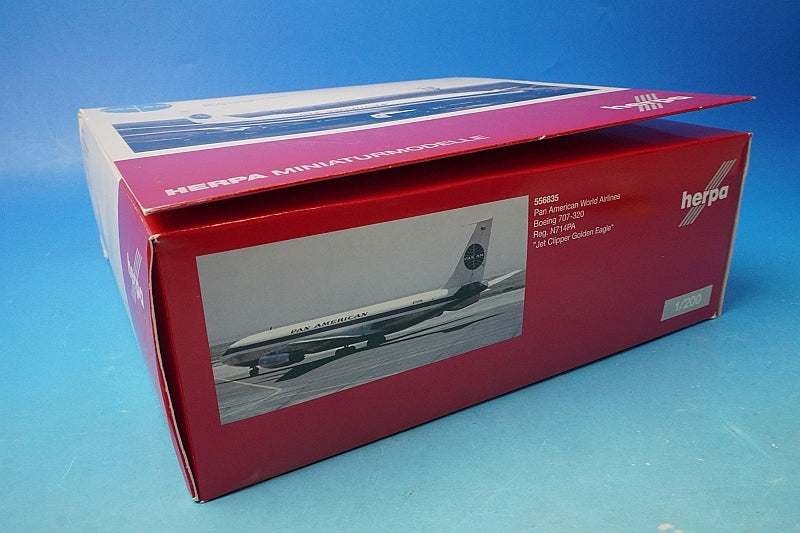 1:200 PANAM Jet Clipper Golden Eagle N714PA 556835 Herpa airplane model
