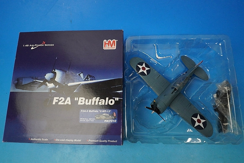 1:48 F2A-3 Buffalo USN 2-MF-13 HA7010 Hobby Master airplane model