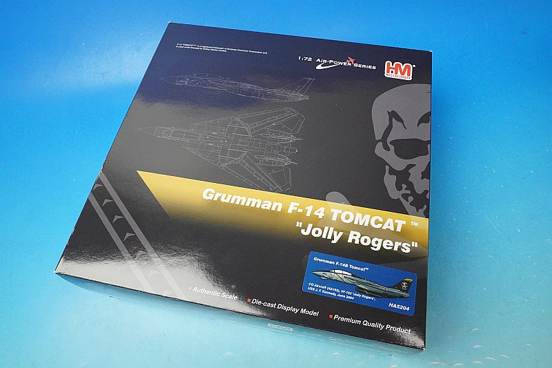 1:72 F-14B Tomcat US Navy 103rd Fighter Squadron Jolly Rogers USS J.F. Kennedy AA103 HA5204 Hobby Master airplane model