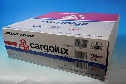 1:200 B747-8F Cargo Type Cargolux Joe Sutter LX-VCL XX2041 JC Wings airplane model