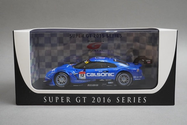 1:43 EBBRO 45381 Nissan Calsonic Impul GT-R Super GT500 Rd.1 Okayama 2016 #12 Hironobu Yasuda / J.P. Oliveira