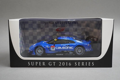 1:43 EBBRO 45381 Nissan Calsonic Impul GT-R Super GT500 Rd.1 Okayama 2016 #12 Hironobu Yasuda / J.P. Oliveira