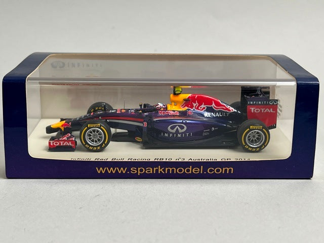 1:43 SPARK S3086 Infiniti Red Bull Racing RB10 Australian GP 2014 #3 Daniel Ricciardo
