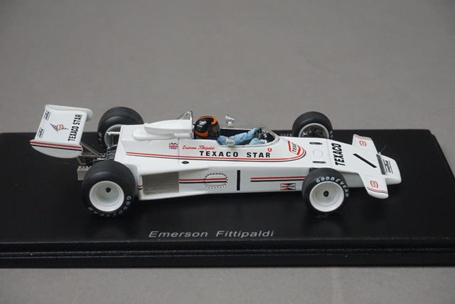 1:43 Spark S1775 Team Lotus 74 Rouen F2 1973 #1 E. Fitzipaldi model car