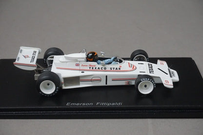 1:43 Spark S1775 Team Lotus 74 Rouen F2 1973 #1 E. Fitzipaldi model car