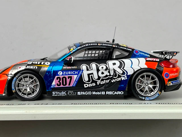 1:43 Spark SG331 Porsche Cayman 981 GT4 CS Teichmann Racing Nurburgring 24H 2017 #307