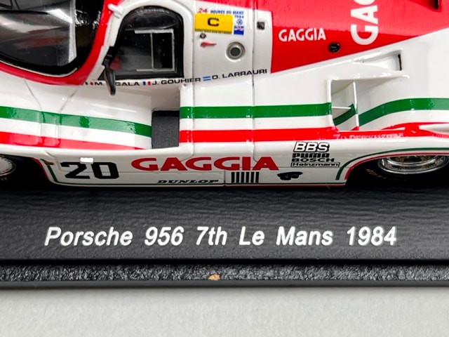 1:43 Spark S4436 Porsche 956 Le Mans 7th 1984 #20 M. Sigara / O. Larrauri / J. Gouillet