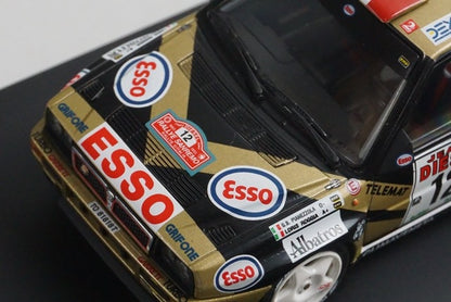 1:43 HPI 8062 Lancia Delta HF Integrale ESSO 1993 San Remo #12 Black x Gold