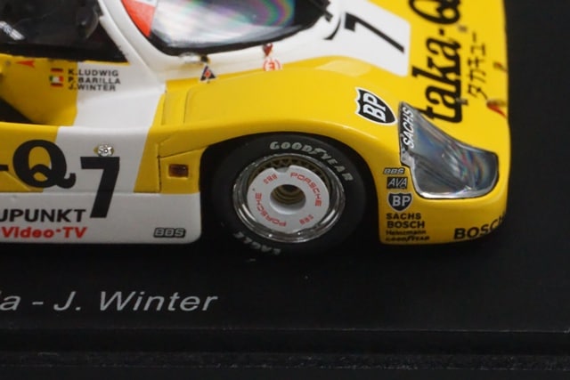 1:43 Spark KBS005 Porsche 956 Le Mans 1986 #7 taka-Q model car