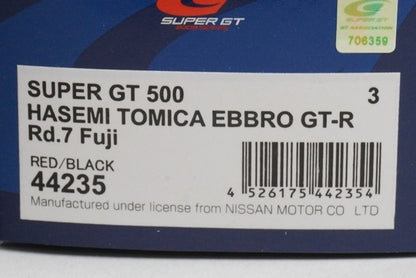 1:43 EBBRO 44235 Hasemi Tomica GT-R Super GT 500 2009 Rd.7 Fuji #3 model car