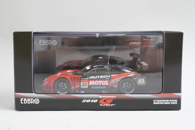 1:43 EBBRO 44315 MOTUL AUTECH GT-R Super GT 2010 SUZUKA Test #23 model car