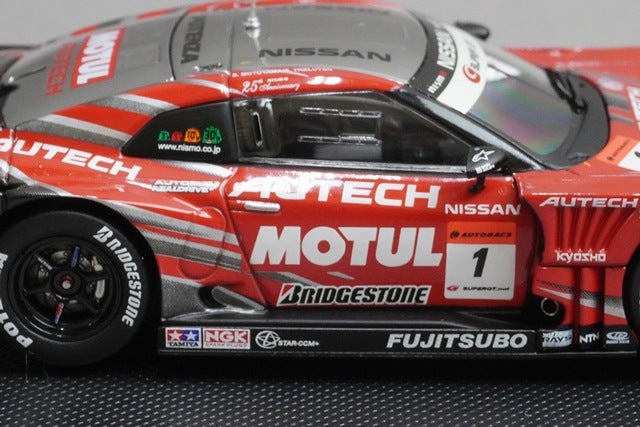 1:43 EBBRO P411 Motul Autech GT-R SGT Super GT500 Rd.7 Fuji 2009 #1 Red / Silver