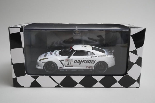 1:43 EBBRO 44429 DAISHIN R35 GT-R Super Taikyu 2010 #81 model car
