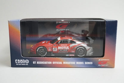 1:43 EBBRO 43723 Nissan Motul Pit Work Z Super GT500 Malaysia 2005 #22 model car