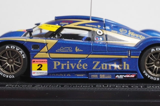 1:43 EBBRO 43821 Privee Zurich Shiden Super GT 2006 #2 model car