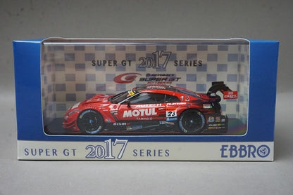 1:43 EBBRO 45504 45504 Nissan Motul Autech GT-R Super GT500 Rd.8 Motegi Winner 2017 #23 Tsugio Matsuda / R. Quintarelli