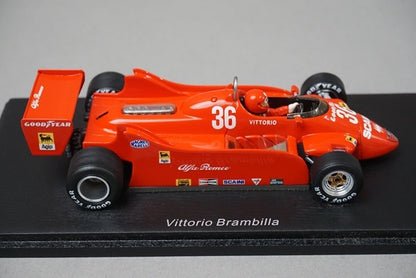 1:43 SPARK S3875 Alfa Romeo 179 Canadian GP 1979 #36 Vittorio Brambilla model car