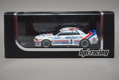 1:43 HPI 8608 Nissan Leabook Skyline GT-R JTC Tsukuba 1991 #3 model car