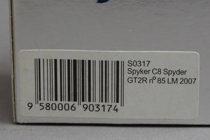 1:43 SPARK S0317 Spyker C8 Spyder GT2R LM 2007 #85 model car