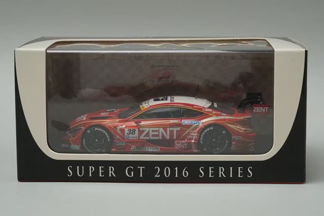 1:43 EBBRO 45456 Lexus Super GT GT500 2016 Rd.2 Fuji ZENT CERUMO RC F #38