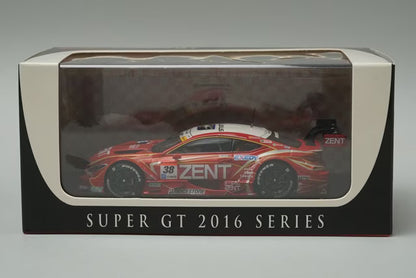 1:43 EBBRO 45456 Lexus Super GT GT500 2016 Rd.2 Fuji ZENT CERUMO RC F #38