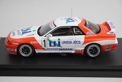 1:43 HPI 8609 Nissan Unisia Jex Skyline GT-R JTC Mine 1993 #1 model car