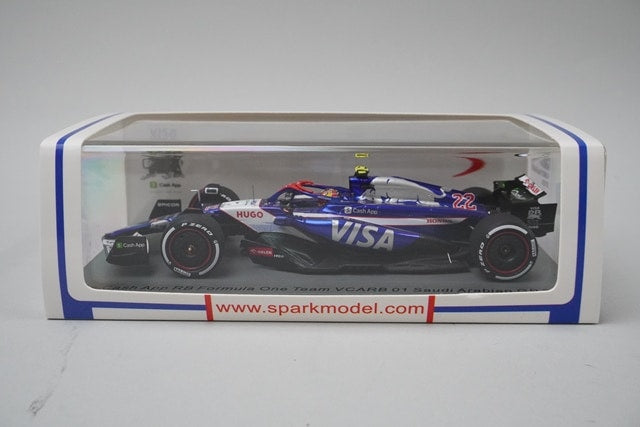 1:43 Spark S9522 VISA CASH APP RB VCARB 01 Saudi Arabian Grand Prix 2024 #22 model car