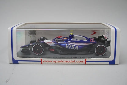 1:43 Spark S9522 VISA CASH APP RB VCARB 01 Saudi Arabian Grand Prix 2024 #22 model car