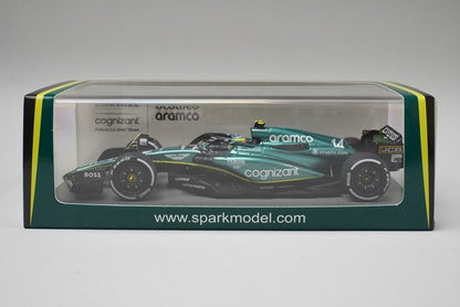 1:43 SPARK S8575 Aston Martin AMR23 Aramco Cognizant F1 Team Bahrain GP 3rd 2023 #14 Fernando Alonso