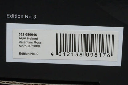 1:2 MINICHAMPS 328080046 AGV Helmet MotoGP 2008 Valentino Rossi #46