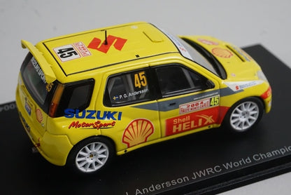 1:43 Spark S0623 Suzuki Ignis S1600 Monte Carlo Rally 2004 #45 P.G.Anderson model car
