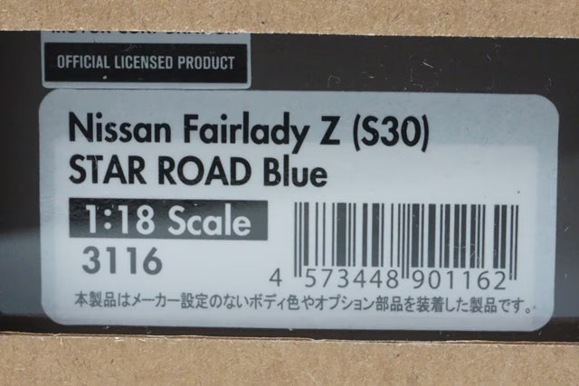 1:18 ignition model IG3116 Nissan Fairlady Z S30 Star Road Blue
