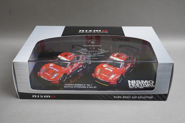 1:43 EBBRO 999NF-REM05-01 Dealer Nissan 05 Nismo Z Late Model Set of 2 #1 #22 model car
