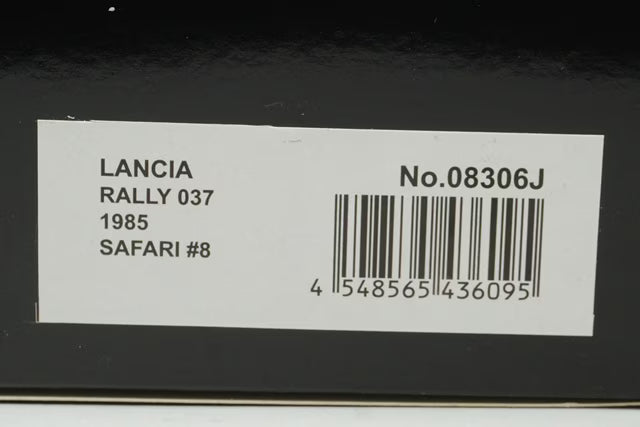 1:18 KYOSHO 08306J Lancia Rally 037 Safari 1985 #8 Martini