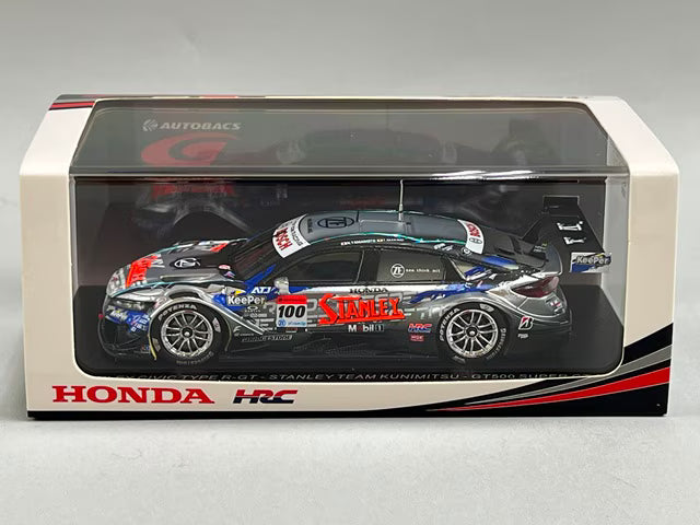 1:43 Spark SGT164 Stanley Civic Type R-GT Team Kunimitsu GT500 Super GT 2024 #100 Naoki Yamamoto / Tadasuke Makino