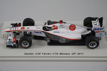 1:43 SPARK SJ005 Sauber C30 Ferrari Monaco GP 2011 #16 model car