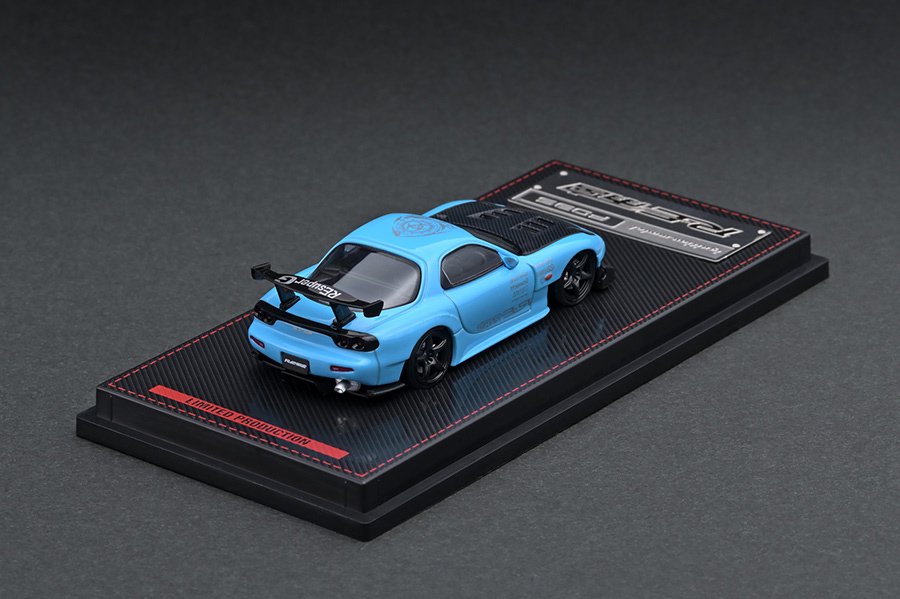 [Back-order] ignition model IG1949 1:64 Mazda RX-7 (FD3S) RE Amemiya Light Blue