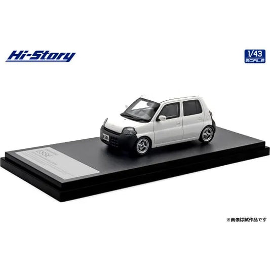[ Back-order ] Hi-Story HS431WH 1:43 DAIHATSU ESSE ECO Low Down Custom 2006 White resin model car
