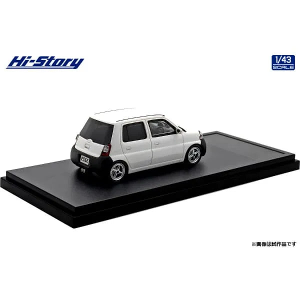 [ Back-order ] Hi-Story HS431WH 1:43 DAIHATSU ESSE ECO Low Down Custom 2006 White resin model car