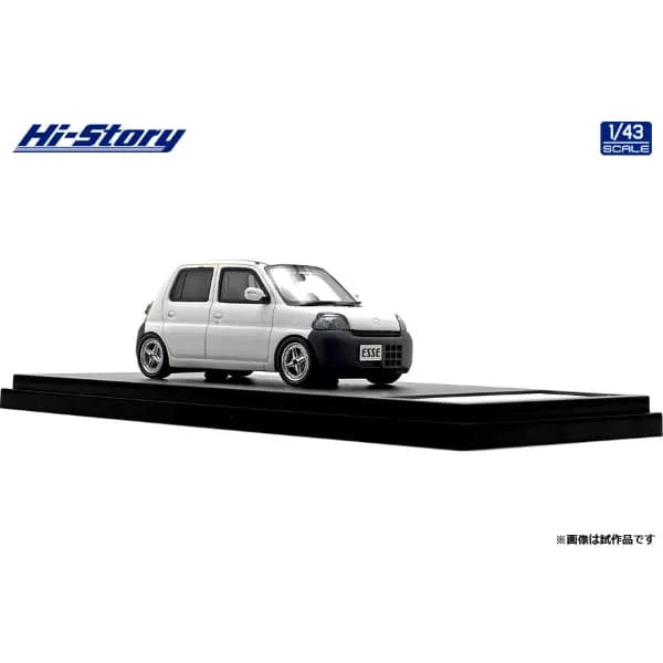 [ Back-order ] Hi-Story HS431WH 1:43 DAIHATSU ESSE ECO Low Down Custom 2006 White resin model car