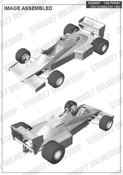 [ Back-order ] Studio27 FD20007 1:20 FW08C TEST DONINGTON 1983 Multimedia Kit