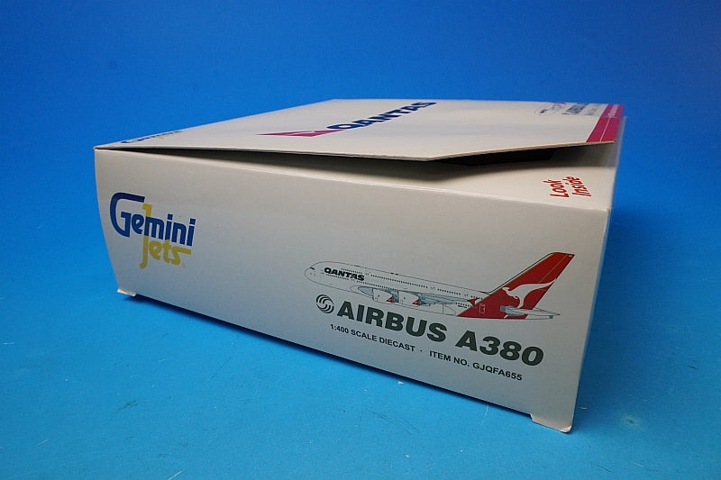 1:400 A380-800 QANTAS VH-OQA GJQFA655 Gemini airplane model