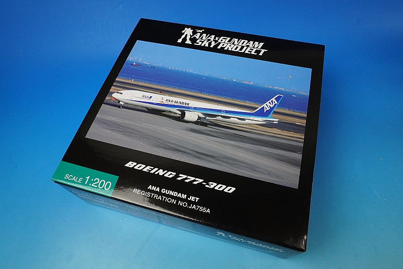 1:200 B777-300 ANA Gundam Jet JA755A NH20035 ANA airplane model