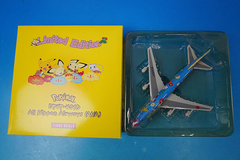 1:400 B747-400 ANA Pokemon Flower Jumbo JA8956 10034 Phoenix airplane model