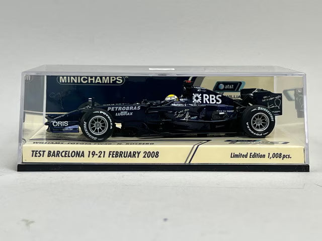 1:43 MINICHAMPS 400080207 AT&T Williams Toyota FW30 Test Barcelona N. Rosberg 2008 #7