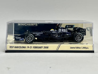 1:43 MINICHAMPS 400080207 AT&T Williams Toyota FW30 Test Barcelona N. Rosberg 2008 #7