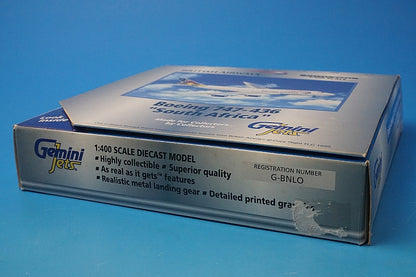 1:400 B747-400 British Airlways South Africa G-BNLO GJBAW016 Gemini airplane model